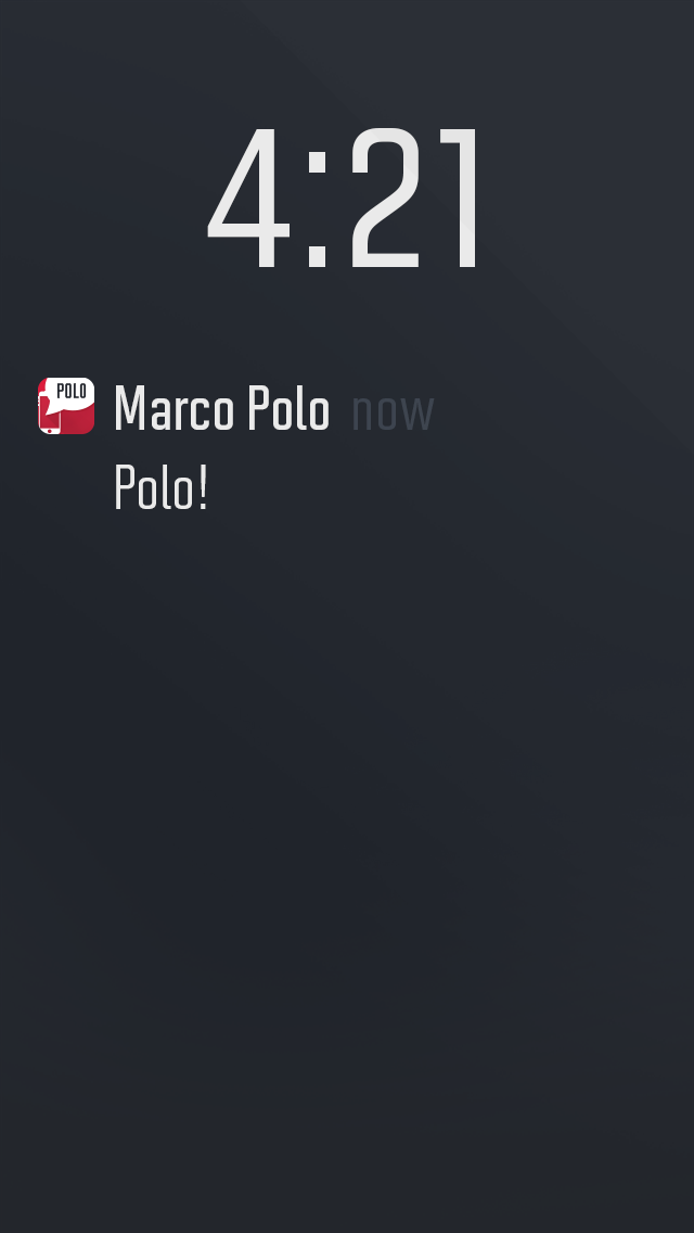 Marco Polo Push Notification